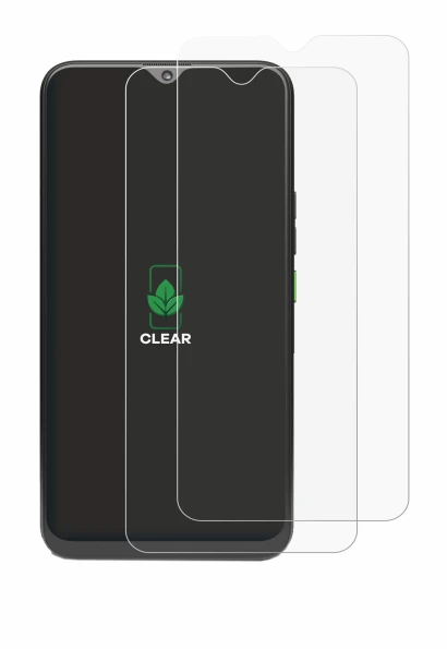 Image de l'appareil 4G Systems Rephone avec une grande variété de protections d'écran.
