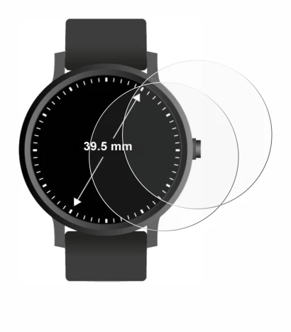 Image de l'appareil Circulaire Displays (ø: 39.5 mm) avec une grande variété de protections d'écran.