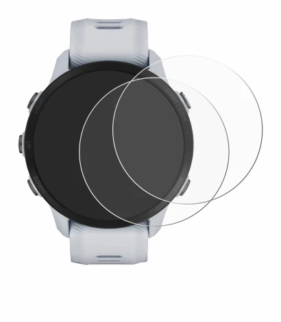 Image de l'appareil Garmin Forerunner 955 Solar avec une grande variété de protections d'écran.