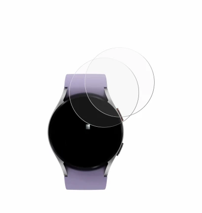 Image de l'appareil Samsung Galaxy Watch 5 (40mm) avec une grande variété de protections d'écran.