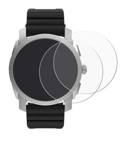 Image de l'appareil Fossil Gen 6 Hybrid Machine (45mm) avec une grande variété de protections d'écran.