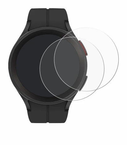 Image de l'appareil Samsung Galaxy Watch 5 Pro avec une grande variété de protections d'écran.