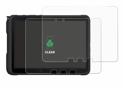Image de l'appareil Samsung Galaxy Tab Active 4 Pro avec une grande variété de protections d'écran.