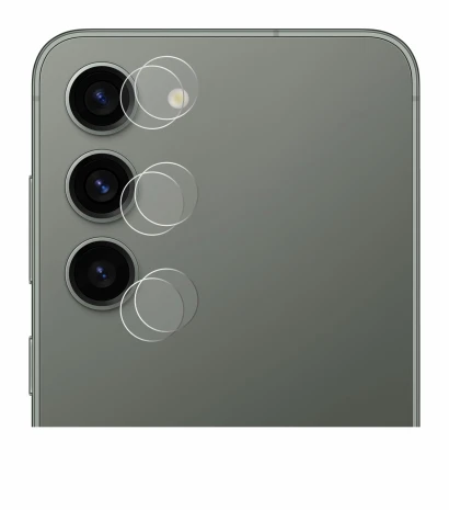 Image de l'appareil Samsung Galaxy S23 (Caméra UNIQUEMENT) avec une grande variété de protections d'écran.