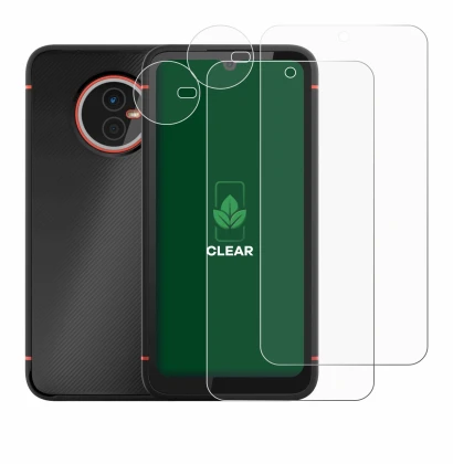 Image de l'appareil Gigaset GX4 (Avant+Caméra) avec une grande variété de protections d'écran.