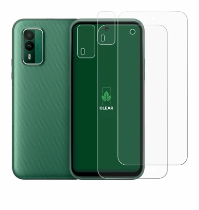 Image de l'appareil Nokia XR21 (Avant+Caméra) avec une grande variété de protections d'écran.