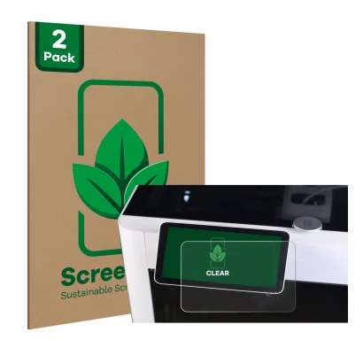 Face avant d’un emballage produit avec le logo de la marque ScreenLeaf. À côté, l’appareil Bambu Lab X1-Carbon 3D Printer est 