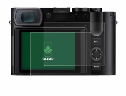 Image de l'appareil Leica Q3 avec une grande variété de protections d'écran.