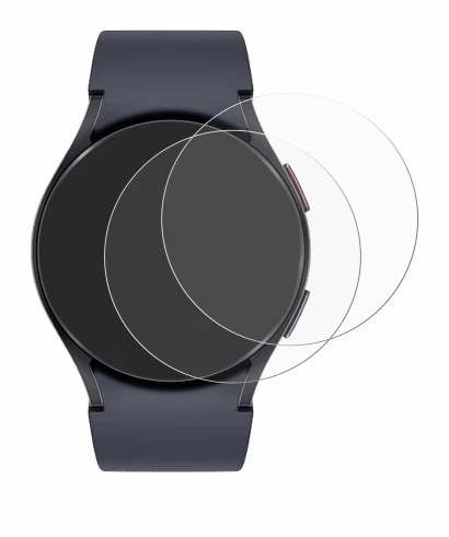 Image de l'appareil Samsung Galaxy Watch 6 (40 mm) avec une grande variété de protections d'écran.