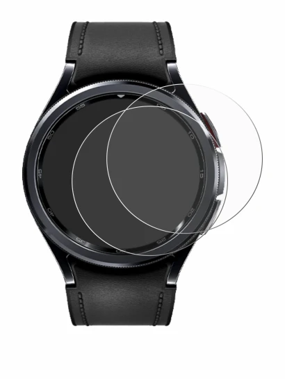 Image de l'appareil Samsung Galaxy Watch 6 Classic (47 mm) avec une grande variété de protections d'écran.