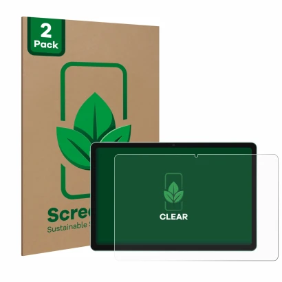 Face avant d’un emballage produit avec le logo de la marque ScreenLeaf. À côté, l’appareil Xiaomi Redmi Pad SE est représenté 