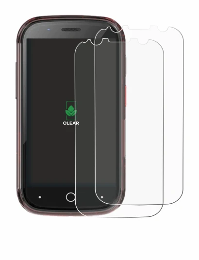 Image de l'appareil Unihertz Jelly Star avec une grande variété de protections d'écran.