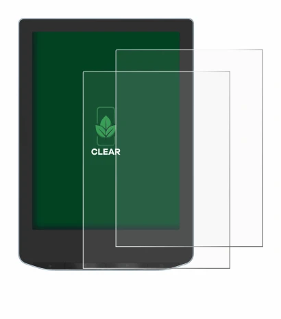 Image de l'appareil PocketBook Verse avec une grande variété de protections d'écran.