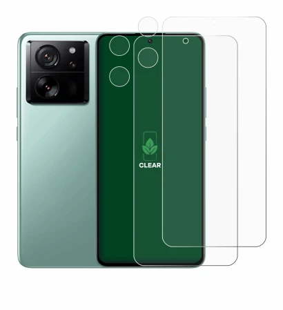 Image de l'appareil Xiaomi 13T Pro (Avant+Caméra) avec une grande variété de protections d'écran.