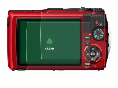 Image de l'appareil Olympus OM System Tough TG-7 avec une grande variété de protections d'écran.