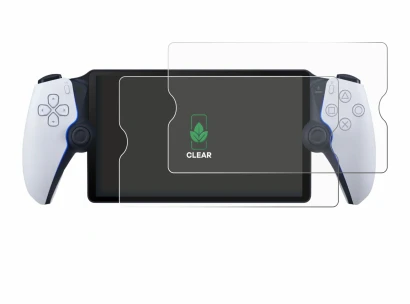 Image de l'appareil Sony Playstation Portal avec une grande variété de protections d'écran.