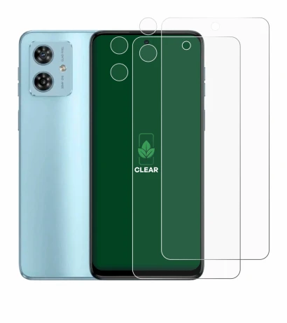 Image de l'appareil Motorola Moto G54 (Avant+Caméra) avec une grande variété de protections d'écran.