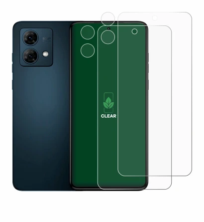 Image de l'appareil Motorola Moto G84 (Avant+Caméra) avec une grande variété de protections d'écran.