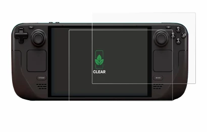 Image de l'appareil Valve Steam Deck OLED avec une grande variété de protections d'écran.