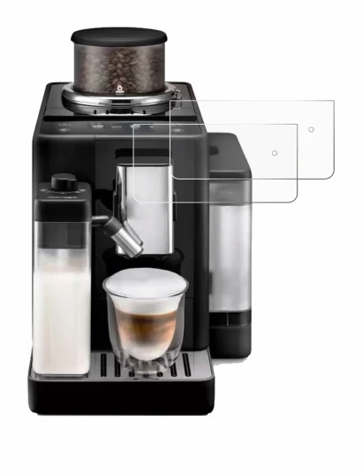 Image de l'appareil DeLonghi Rivelia avec une grande variété de protections d'écran.