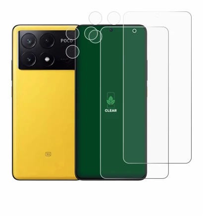 Image de l'appareil Xiaomi Poco X6 Pro (Avant+Caméra) avec une grande variété de protections d'écran.