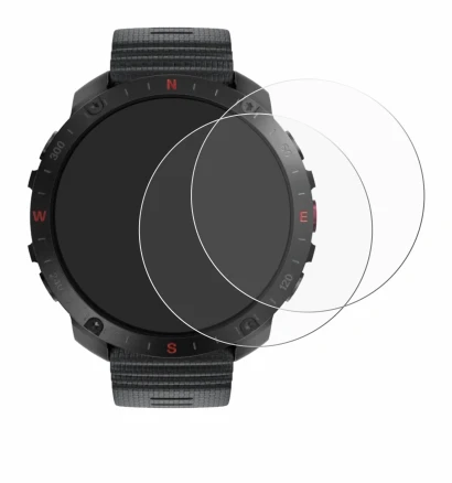 Image de l'appareil Polar Grit X2 Pro avec une grande variété de protections d'écran.