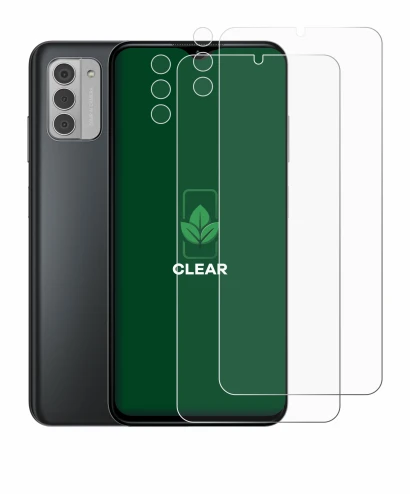 Image de l'appareil Nokia G42 5G (Avant+Caméra) avec une grande variété de protections d'écran.