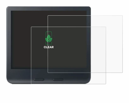 Image de l'appareil Kobo Libra Colour 2024 avec une grande variété de protections d'écran.