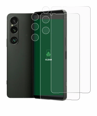 Image de l'appareil Sony Xperia 1 VI (Avant+Caméra) avec une grande variété de protections d'écran.