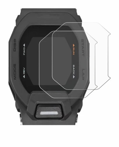 Image de l'appareil Casio G-Shock GBD-200 avec une grande variété de protections d'écran.