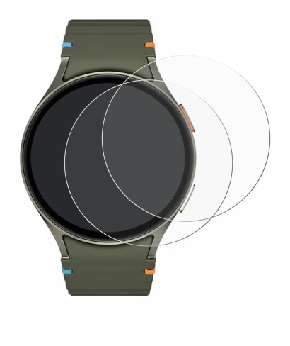 Image de l'appareil Samsung Galaxy Watch 7 (44 mm) avec une grande variété de protections d'écran.