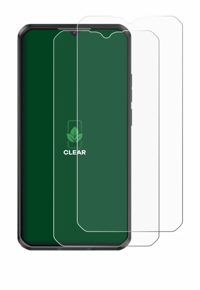 Image de l'appareil Oukitel WP50 avec une grande variété de protections d'écran.