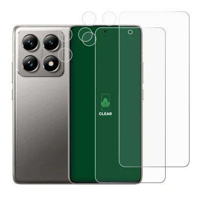 Image de l'appareil Xiaomi 14T Pro (Avant+Caméra) avec une grande variété de protections d'écran.