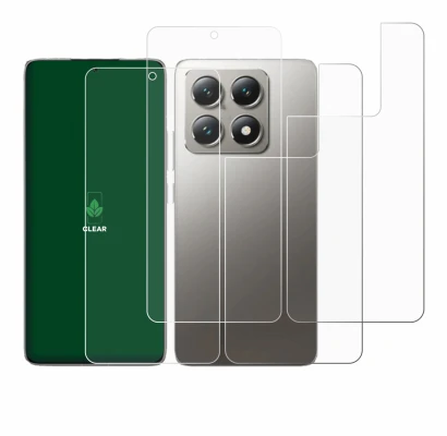 Image de l'appareil Xiaomi 14T Pro (Avant+Arrière) avec une grande variété de protections d'écran.