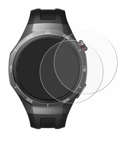 Image de l'appareil Huawei Watch GT 5 Pro (46 mm) avec une grande variété de protections d'écran.
