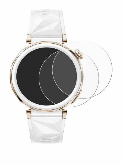 Image de l'appareil Huawei Watch GT 5 Pro (42 mm) avec une grande variété de protections d'écran.