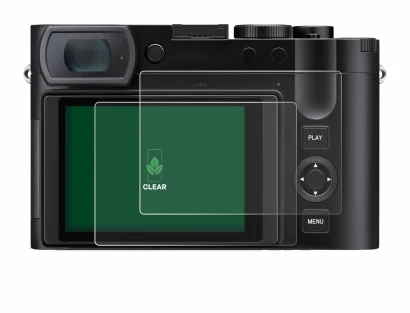 Image de l'appareil Leica Q3 43 avec une grande variété de protections d'écran.