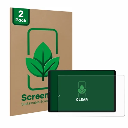 Face avant d’un emballage produit avec le logo de la marque ScreenLeaf. À côté, l’appareil Lenovo Legion Y700 (2024) est repré