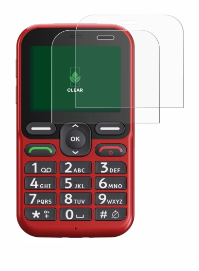 Image de l'appareil Doro Leva L10 avec une grande variété de protections d'écran.