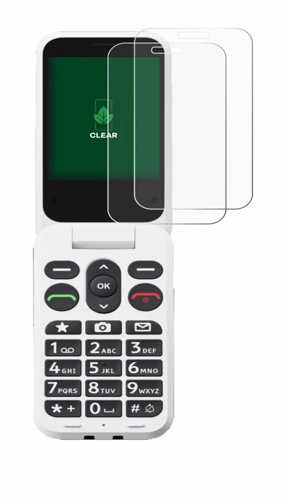 Image de l'appareil Doro Leva L30 avec une grande variété de protections d'écran.