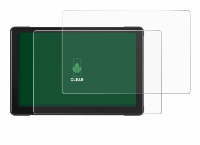 Image de l'appareil Podofo Motorrad Carplay 7" avec une grande variété de protections d'écran.