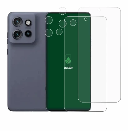 Image de l'appareil Motorola Edge 50 Neo (Avant+Caméra) avec une grande variété de protections d'écran.