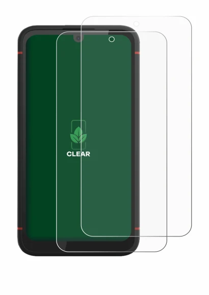 Image de l'appareil Volla Phone X23 avec une grande variété de protections d'écran.