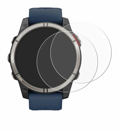 Image de l'appareil Garmin quatix 7 Pro avec une grande variété de protections d'écran.