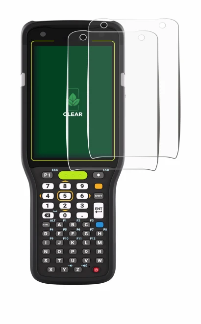 Image de l'appareil Zebra MC3400 avec une grande variété de protections d'écran.