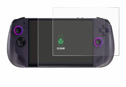 Image de l'appareil Lenovo Legion Go S avec une grande variété de protections d'écran.