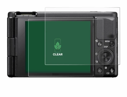 Image de l'appareil Sony ZV-1A avec une grande variété de protections d'écran.