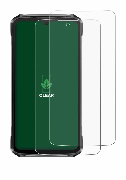 Image de l'appareil Doogee S119 avec une grande variété de protections d'écran.