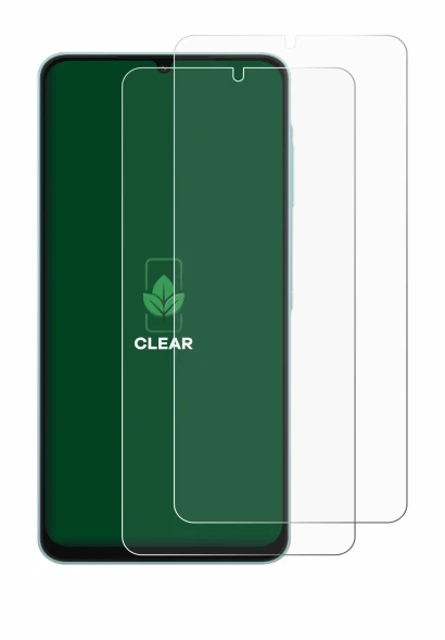 Image de l'appareil Samsung Galaxy A06 5G avec une grande variété de protections d'écran.