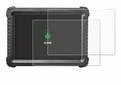 Image de l'appareil iCarsoft CR Ultra avec une grande variété de protections d'écran.